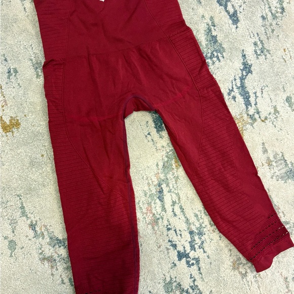 Gymshark Seemless Burgundy Leggings M - Picture 2 of 3